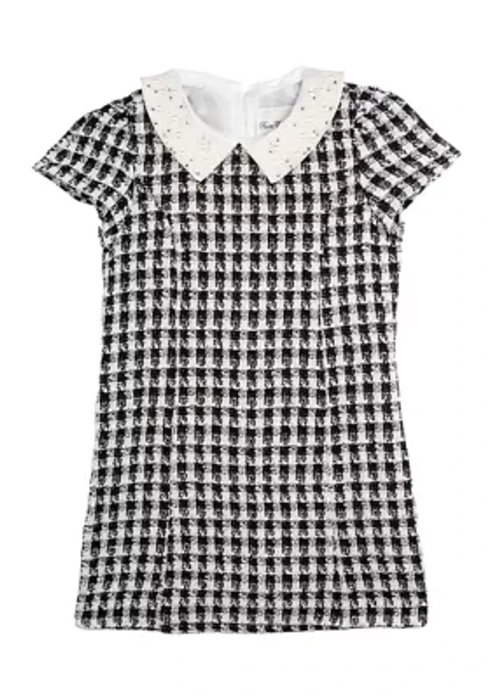 Girls 7-16 Bouclé Dress