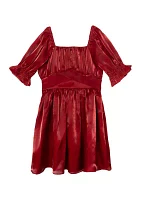 Girls 7-16 Shimmer Organza Dress