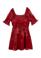 Girls 7-16 Shimmer Organza Dress