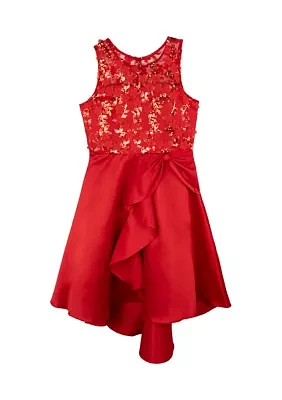 Girls 7-16 Sequin Lace A-Line Dress