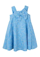 Girls 4-6x Eyelet Dress