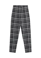 Girls 7-16 Plaid Printed Pants