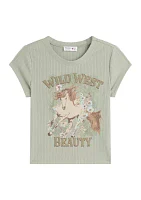 Girls 7-16 Wild West Horse Graphic T-Shirt