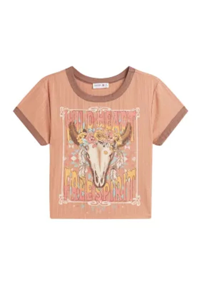 Girls 7-16 Wild Heart Free Spirit Graphic T-Shirt