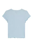 Girls 7-16 Cut Out Top