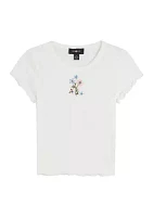 Boys 8-20 Embroidered Flowers Baby T-Shirt