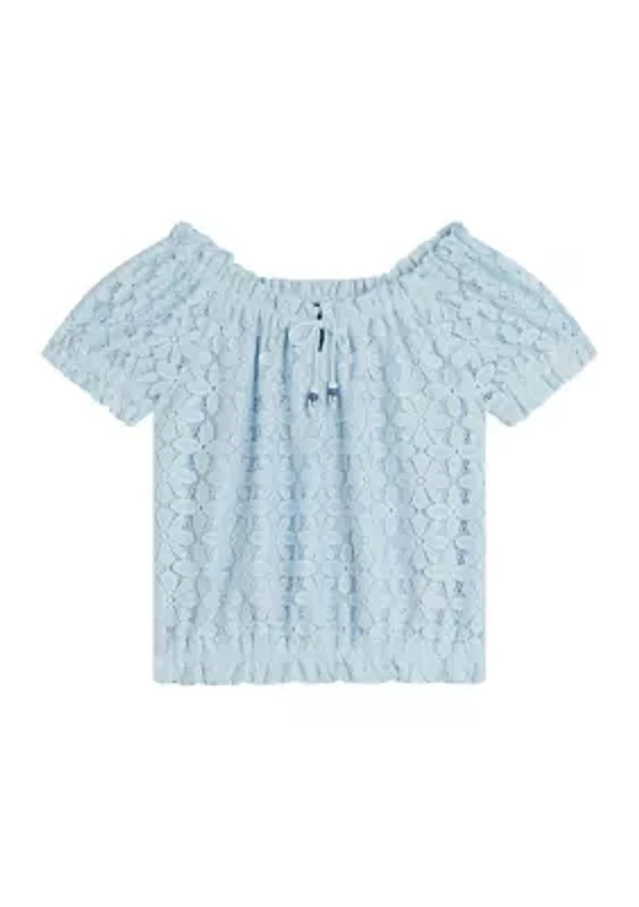 Girls 7-16 Lace Top