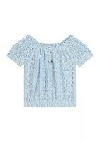 Girls 7-16 Lace Top