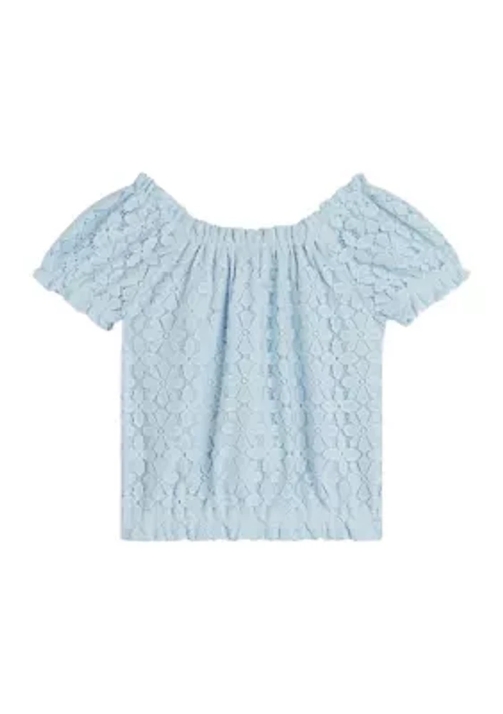 Girls 7-16 Lace Top