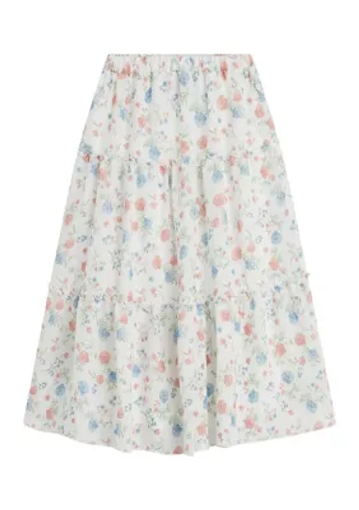 Girls 7-16 Printed Maxi Skirt