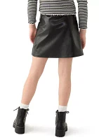 Girls 7-16 Pleather Pleated Mini Skirt