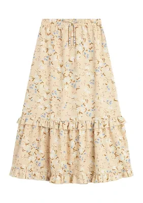 Girls 7-16 Floral Printed Maxi Skirt