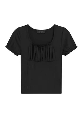 Girls 7-16 Emma Ribbed Top