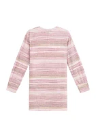 Girls 7-16 Striped Duster Cardigan Set