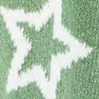 Girls 7-16 Green Star Cardigan