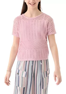 Girls 7-16 Sweater Knit Top