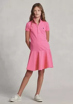 Mesh Polo Dress Girls 7-16