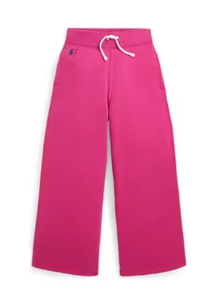 Girls 2-6x Fleece Wide Leg Sweatpants