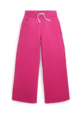 Girls 2-6x Fleece Wide Leg Sweatpants