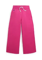 Girls 2-6x Fleece Wide Leg Sweatpants