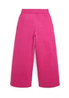 Girls 2-6x Fleece Wide Leg Sweatpants