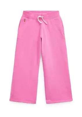 Girls 2-6x French Terry Wide Leg Sweatpants