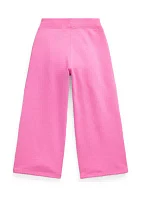 Girls 2-6x French Terry Wide Leg Sweatpants