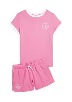 Girls 7-16 Big Pony Logo French Terry Shorts