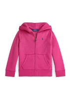 Girls 2-6x Fleece Full Zip Hoodie