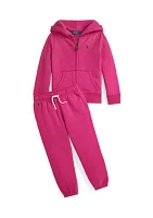 Girls 2-6x Fleece Full Zip Hoodie