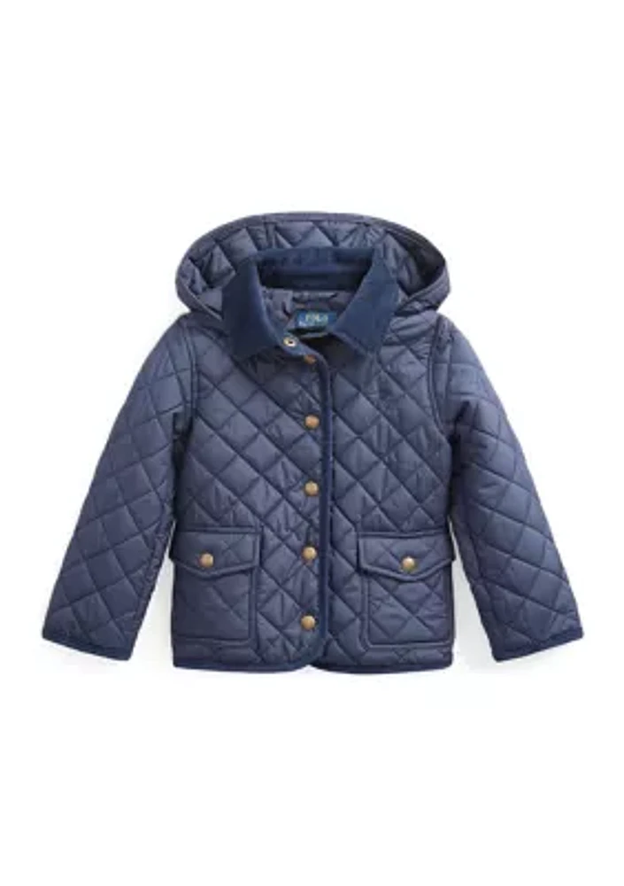 Girls 2-6x Quilted Barn Jacket