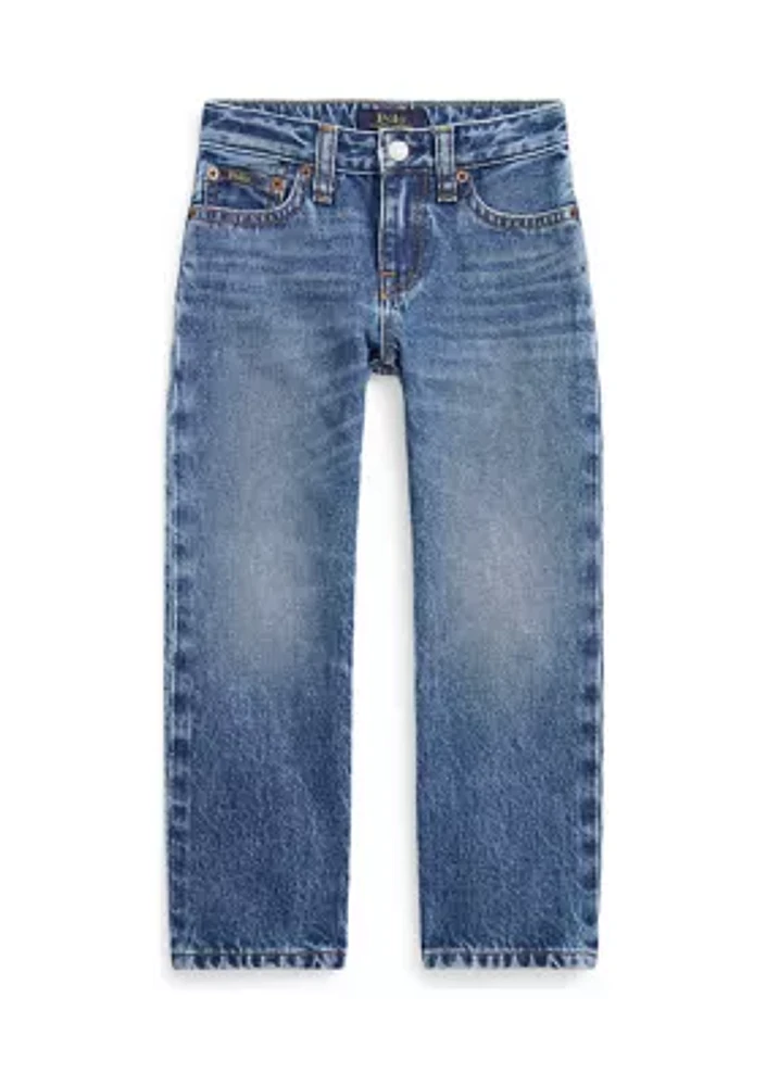 Girls 2-6x High Rise Straight Fit Jeans