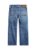 Girls 2-6x High Rise Straight Fit Jeans