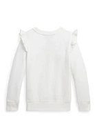 Girls 2-6x Ruffled Fleece Sweatshirt