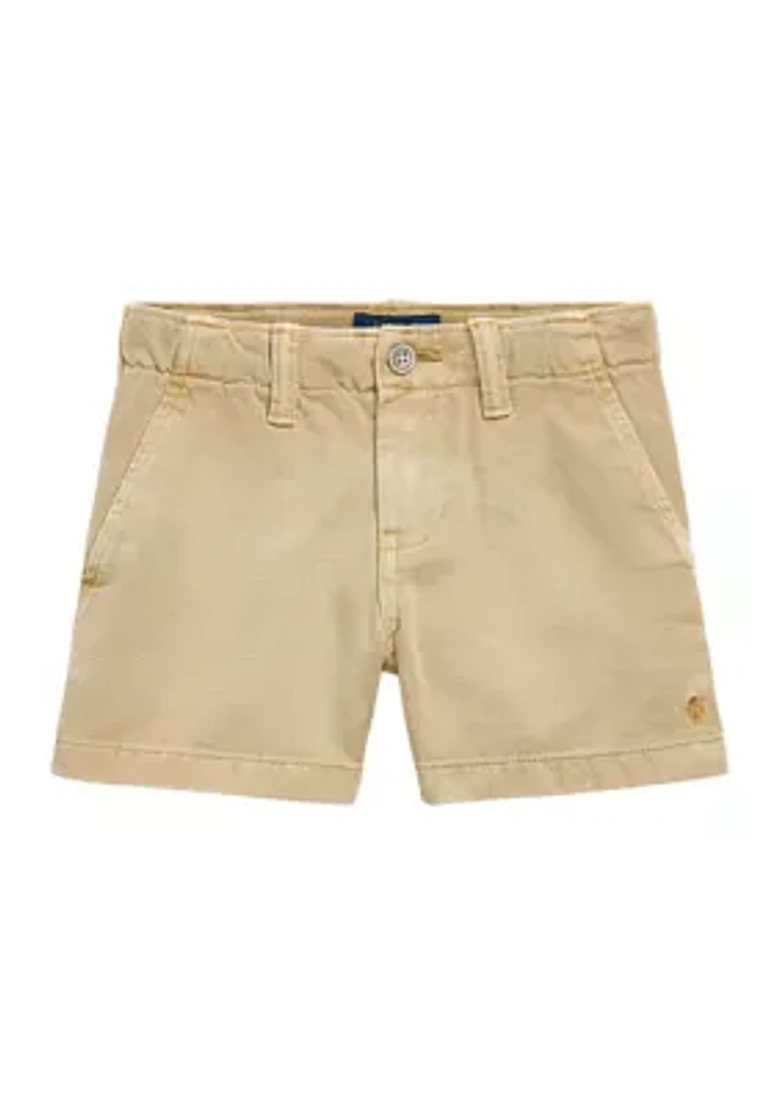 Baby Girls Cotton Chino Shorts