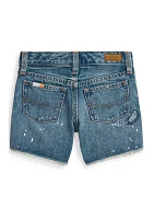 Girls 2-6x Rigid Denim Boyfriend Shorts