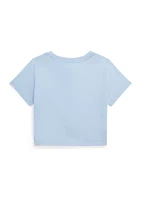 Girls 2-6x Twist Front Cotton Jersey T-Shirt