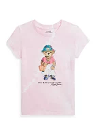 Girls 2-6X Polo Bear Tie Dye Cotton Jersey T-Shirt