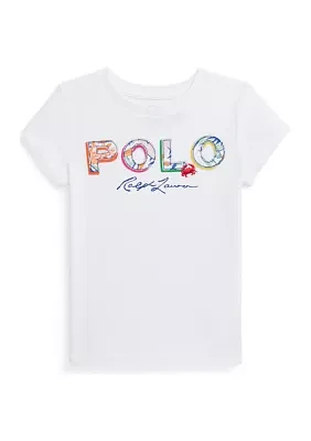 Girls 2-6x Tropical Logo Cotton Jersey T-Shirt