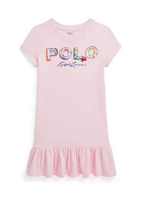 Girls 2-6x Tropical Logo Cotton Jersey T-Shirt Dress