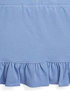 Girls 2-6x Ruffled Stretch Mesh Wrap Skort