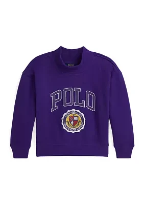 Girls 2-6x Logo Crest Fleece Sweatshirt