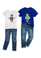 Girls 2-6x Polo Bear Cotton Jersey T-Shirt