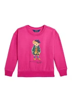 Girls 2-6x Polo Bear Fleece Sweatshirt