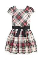 Girls 2-6x Plaid Twill Dress