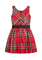 Girls 2-6x Plaid Twill Dress