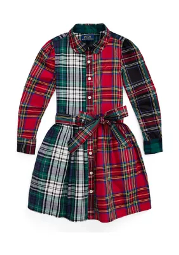 Girls 2-6x Plaid Cotton Fun Shirtdress