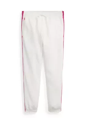 Girls 2-7 Striped French Terry Jogger Pants