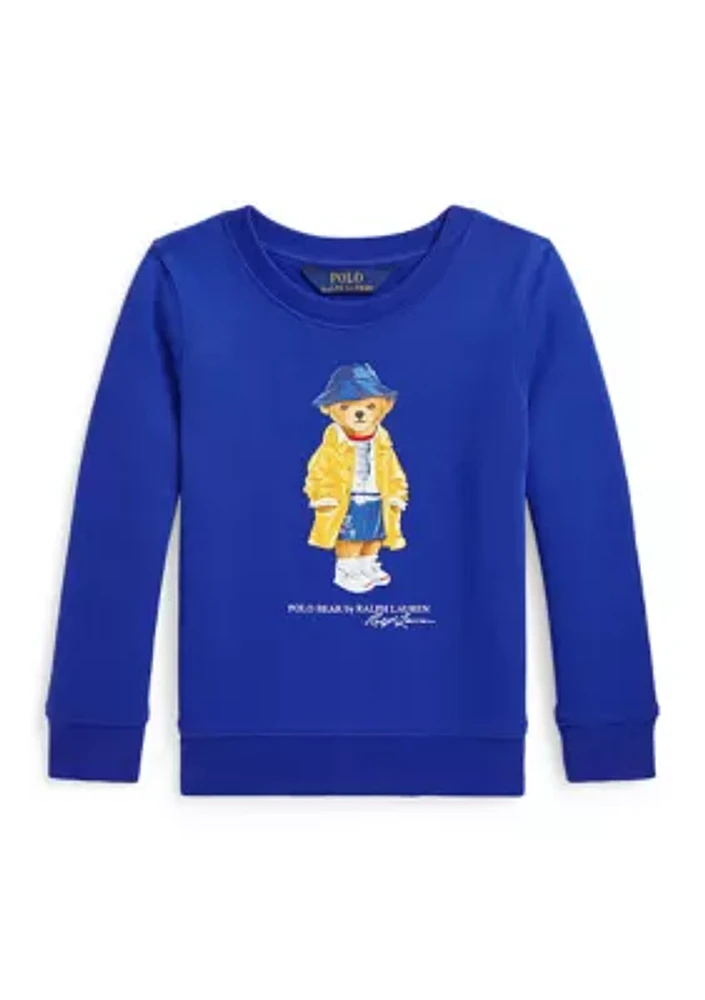 Girls 2-6x Polo Bear Fleece Sweatshirt