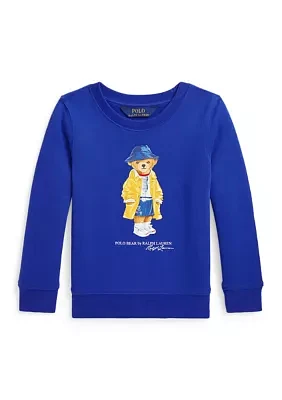 Girls 2-6x Polo Bear Fleece Sweatshirt